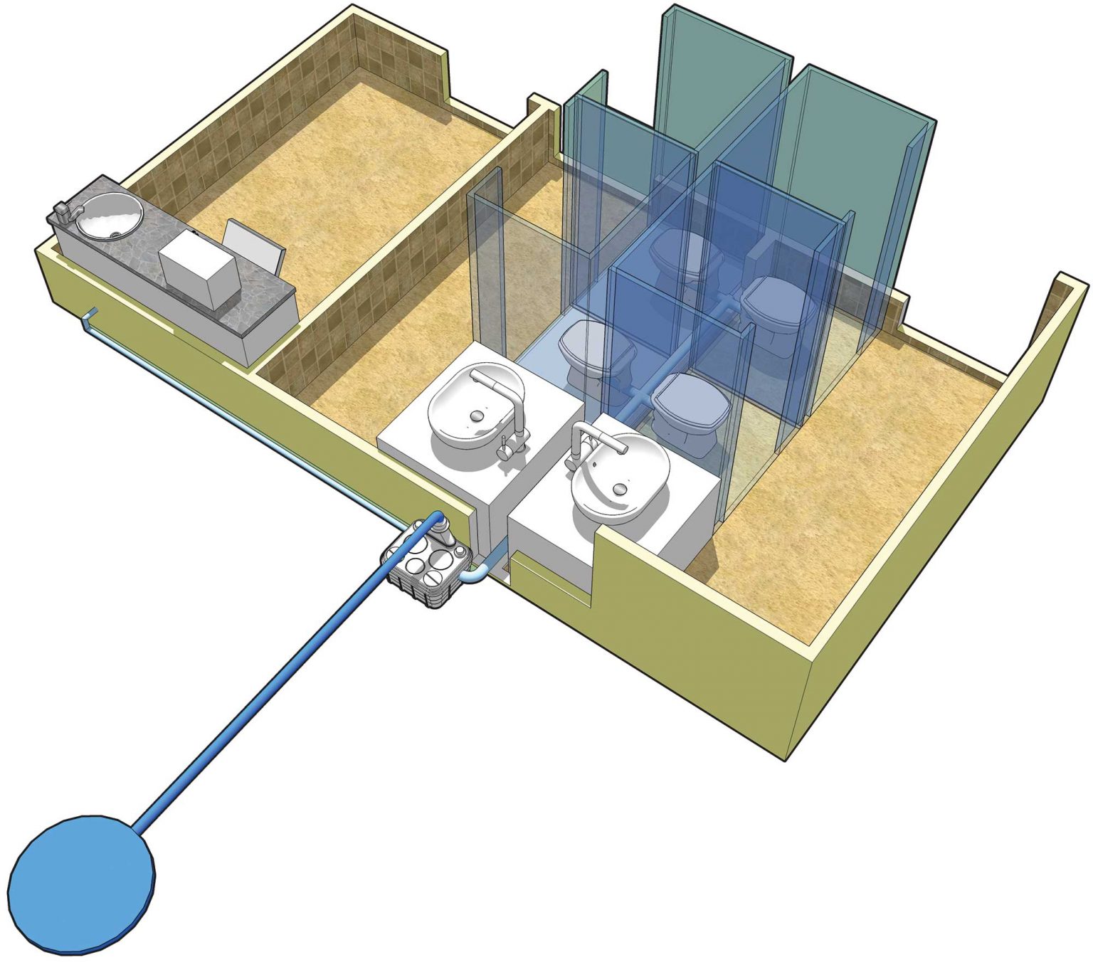 SFA SANIHYDRO - SANICUBIC 2 XL IP68 Monofaze Tahliye Istasyonu - RAF ...